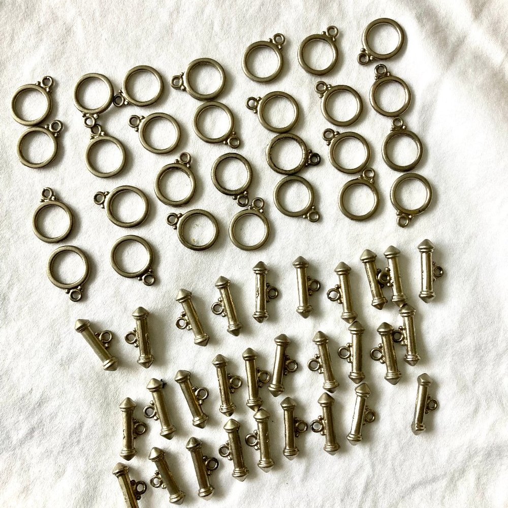 Pewter Toggle Sets for Jewelry Making, Necklaces, and Bracelets.